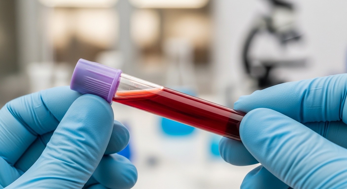 Arts bespreekt glucosewaarden met patiënt aan de hand van tablet